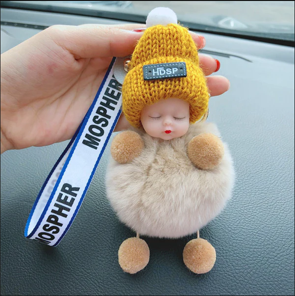 Super Cute Furry Doll Keychain