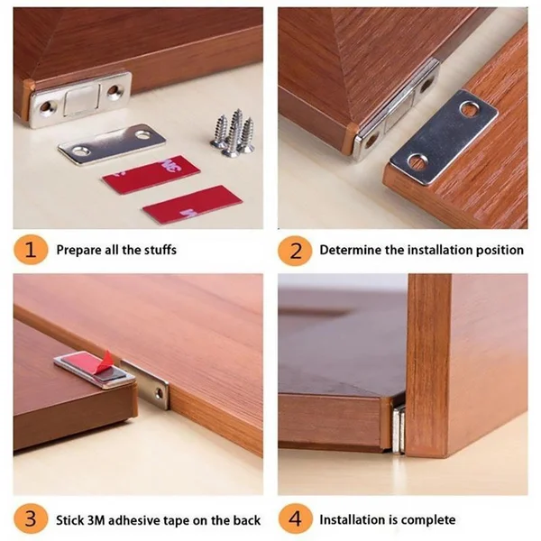Ultra thin invisible cabinet door magnets