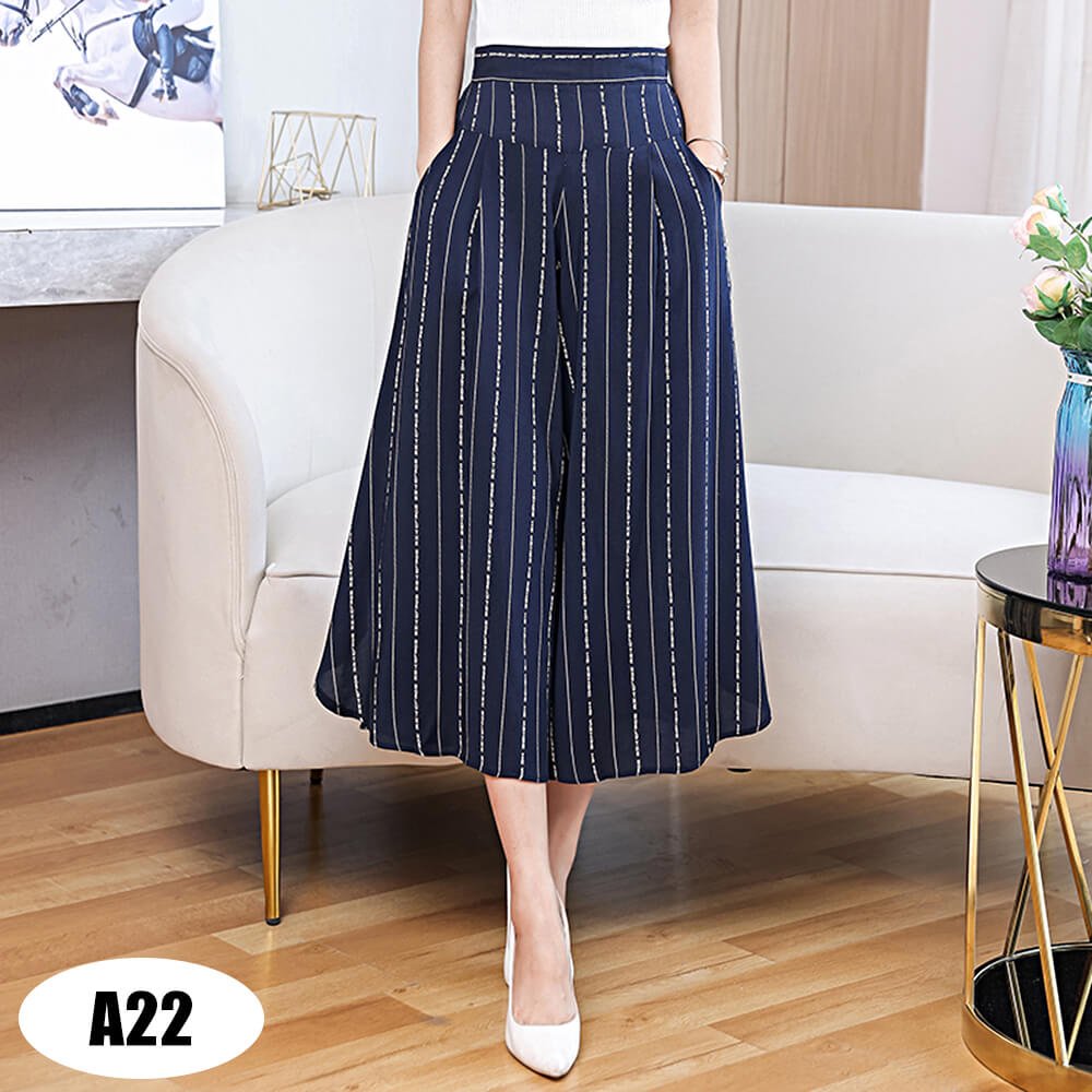 Womens High Waist Casual Wide Leg Pants