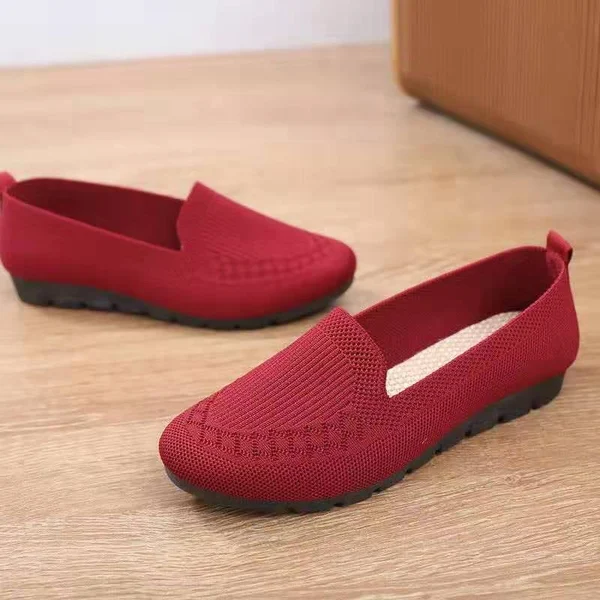2022 Casual Shoes Womens Mesh Breathable Slip on Flat Shoes Ladies Loafers