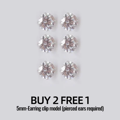 Magnetic Zircon Stud  Ear Clip