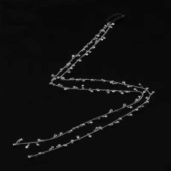 Coloured Rhinestone Chain Tassel Hair Clips Headband for Bride