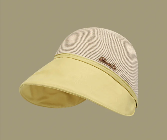 Womens large brim sunscreen hat for beach outing in summer