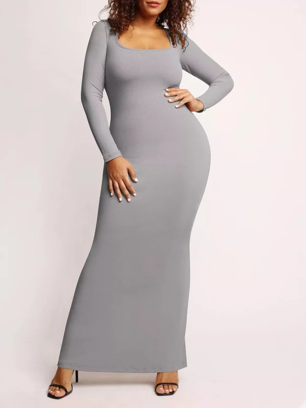 BUILT IN SHAPEWEAR MODAL SOFT LOUNGE DRESSES