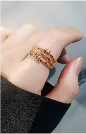 Enamel Fidget Ring