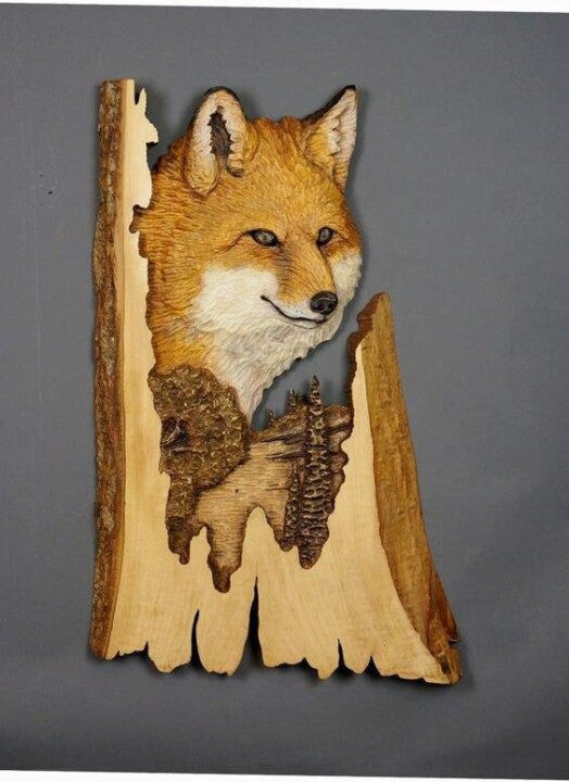 Animal Carving Handcraft Wall Hanging