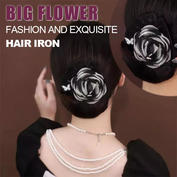 Exquisite Big Flower Deft Bun