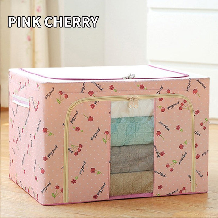 Multifunctional folding closet storage box