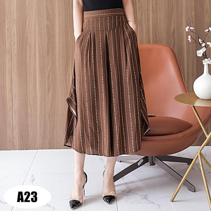 Womens High Waist Casual Wide Leg Pants