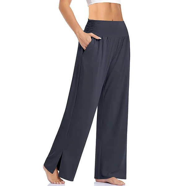 Womens Wide Leg Casual Loose Yoga Sweatpants