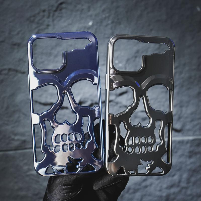 Plated Skull Case Cover For iPhone
