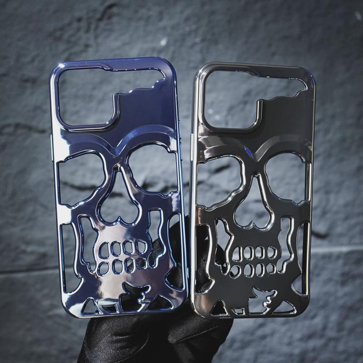 Plated Skull Case Cover For iPhone
