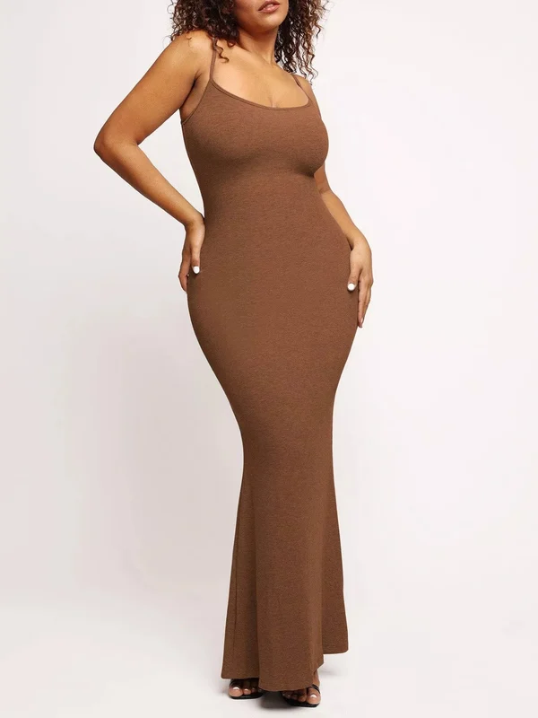BUILT IN SHAPEWEAR MODAL SOFT LOUNGE DRESSES