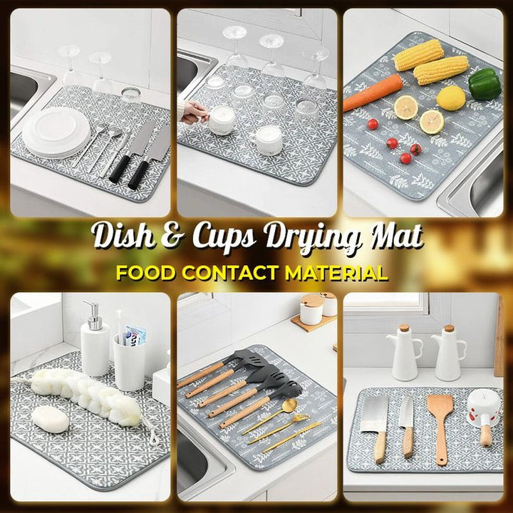Super Absorbent Dish Drying Mat