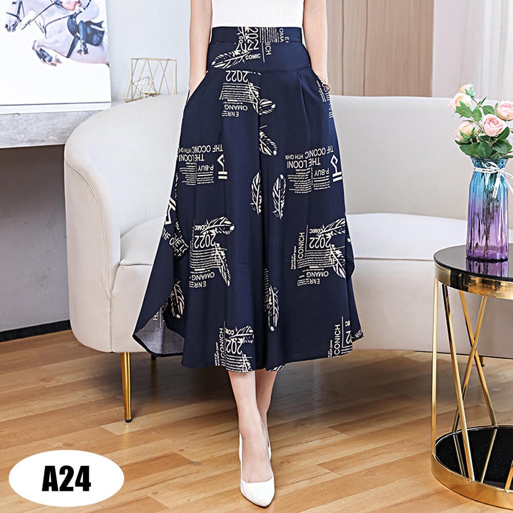 Womens High Waist Casual Wide Leg Pants