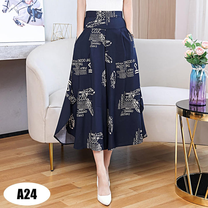 Womens High Waist Casual Wide Leg Pants