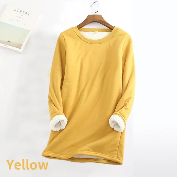 Womens NEW Casual Cotton Round Neck Solid Sweatshirt