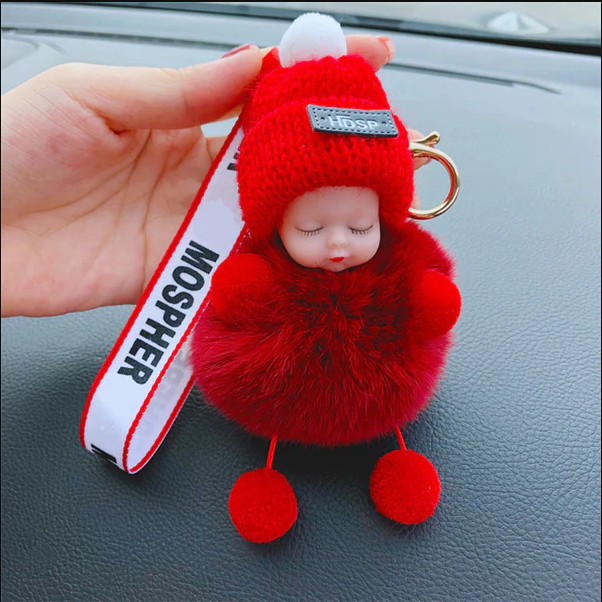 Super Cute Furry Doll Keychain
