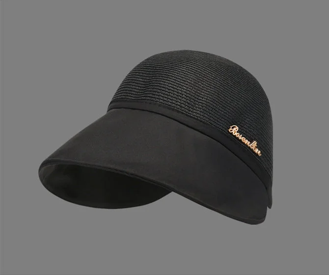 Womens large brim sunscreen hat for beach outing in summer