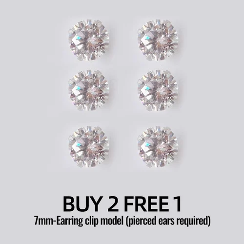 Magnetic Zircon Stud  Ear Clip