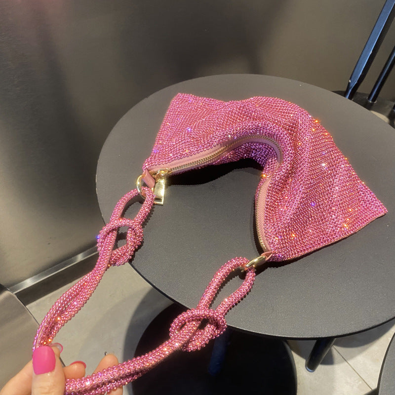 Luxury Design Shiny Rhinestones Handbag