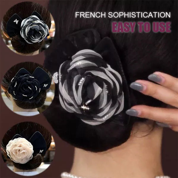 Exquisite Big Flower Deft Bun