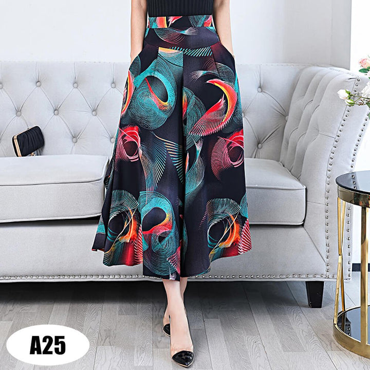 Womens High Waist Casual Wide Leg Pants