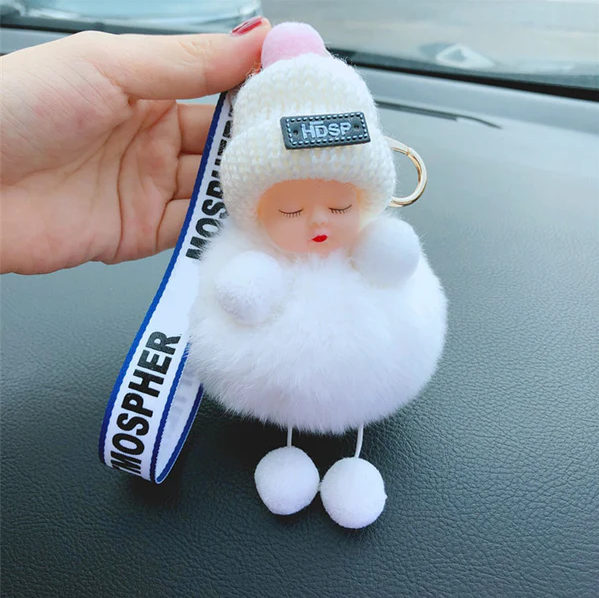Super Cute Furry Doll Keychain