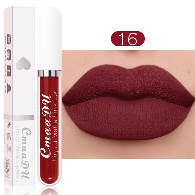 18 Shades of Matte Waterproof Long Lasting Lip Gloss