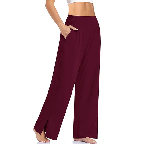 Womens Wide Leg Casual Loose Yoga Sweatpants