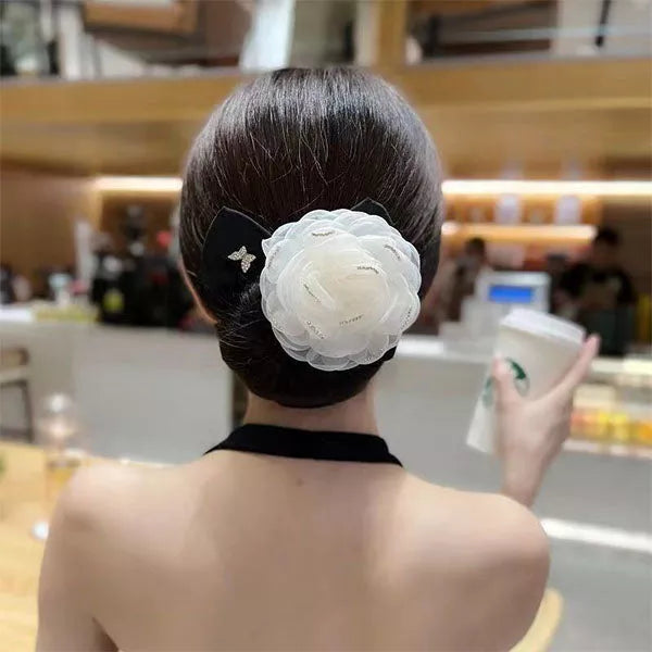 Exquisite Big Flower Deft Bun