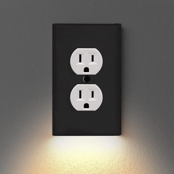 Outlet Wall Plate With Night Lights