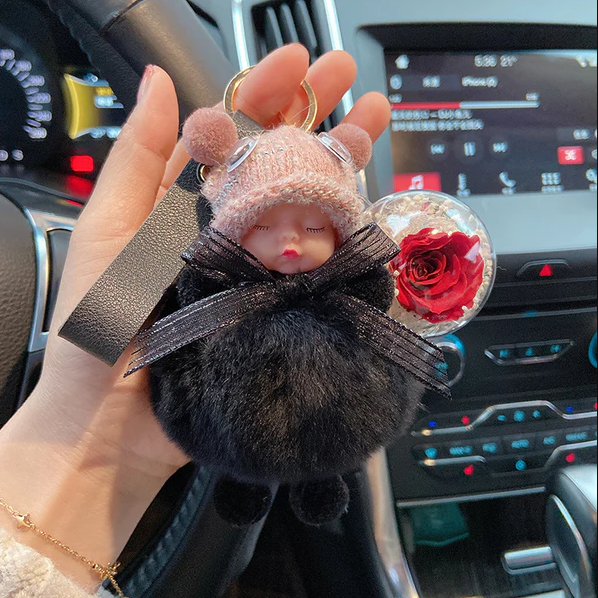 Super Cute Furry Doll Keychain