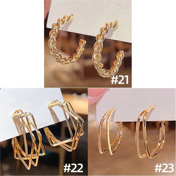 Fashion Oval Earrings