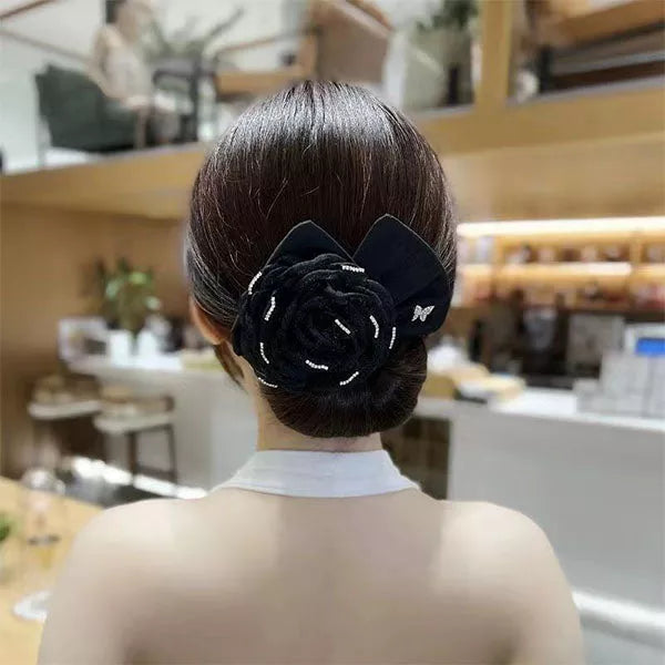 Exquisite Big Flower Deft Bun