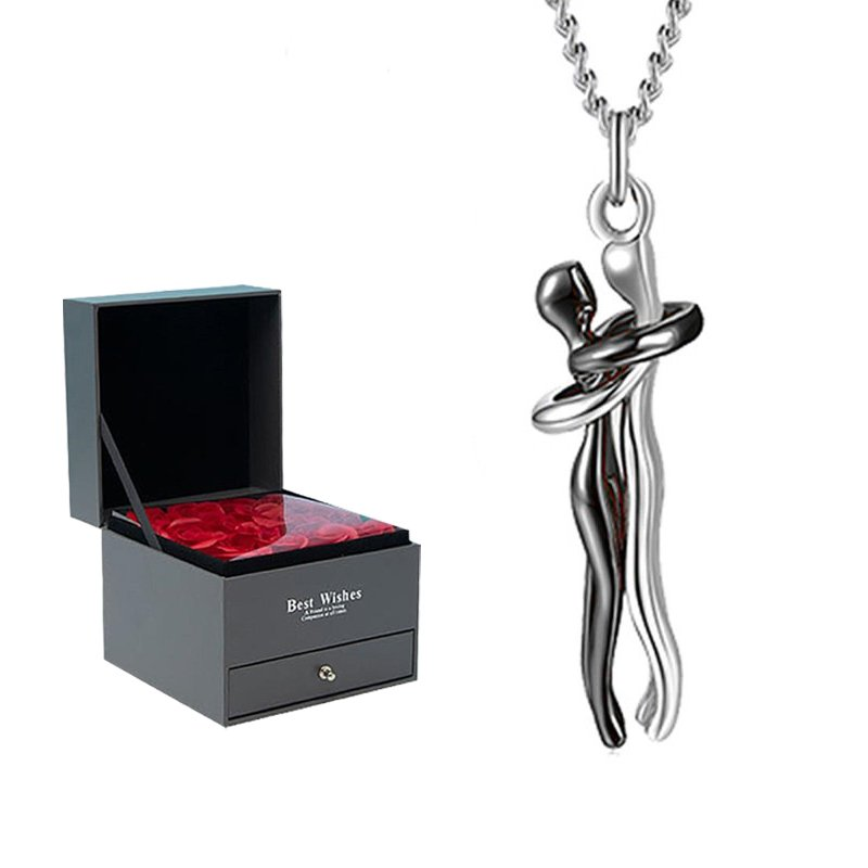 Couple Hug Necklace