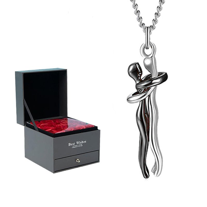 Couple Hug Necklace
