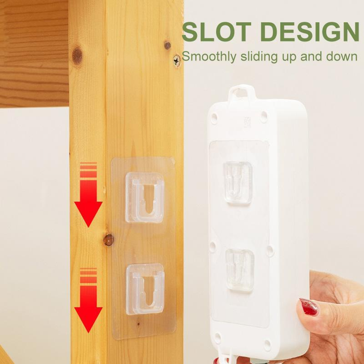 Double sided adhesive wall hook