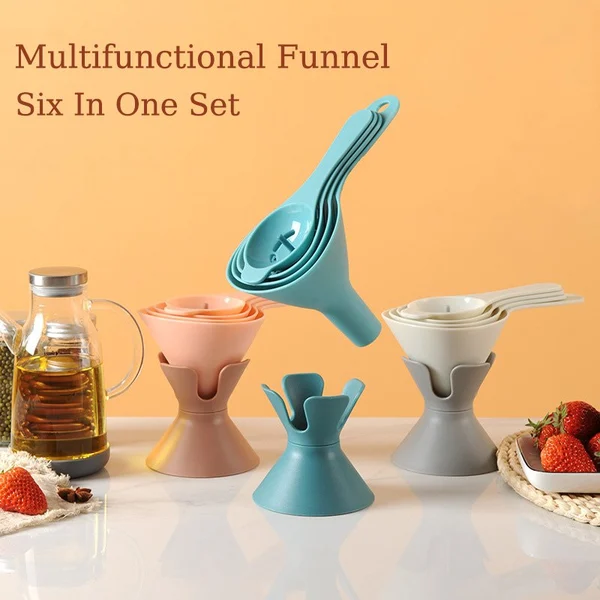 6 in 1 multifunctional funnel set