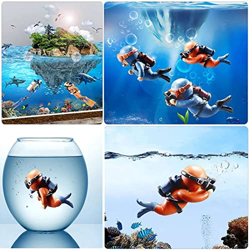 Lovely Diver Fish Tank Decorations