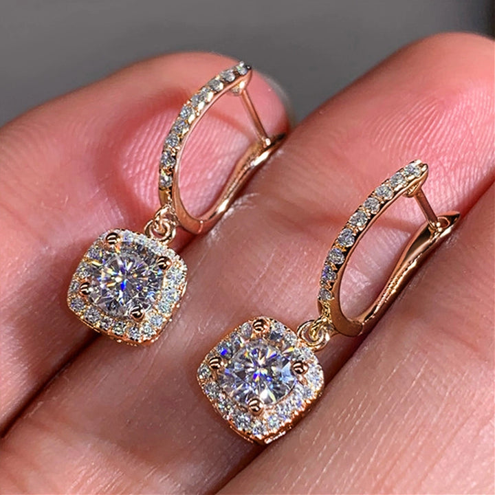 New Trendy Square Shape Drop Earrings