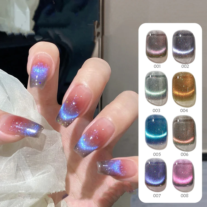 CAT MAGNETIC GEL NAIL POLISH SEMI PERMANENT DYNAMIC GLITTER