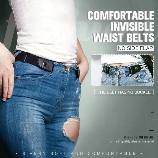 BUCKLE FREE INVISIBLE ELASTIC WAIST BELTS