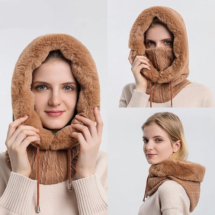 Winter Knit Set Unisex Warm Wind Proof Cap