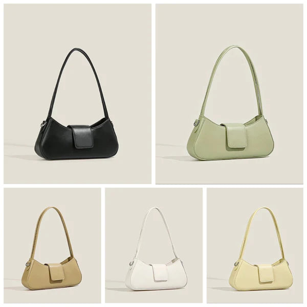 BAGUETTE SHOULDER BAG WITH FLAP