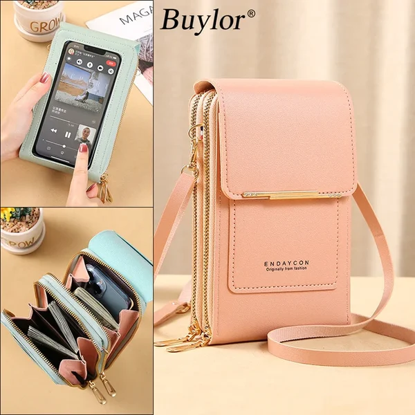 Anti theft leather bag