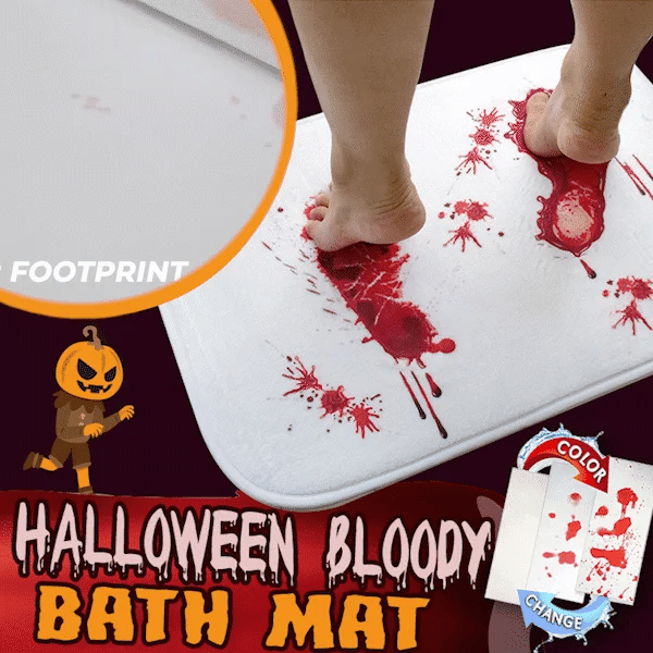 Bloody Color Changing Bath Mat