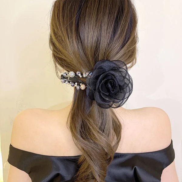 ELEGANT FLOWER HAIR CLIP