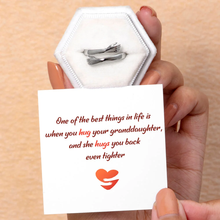 To My Granddaughter Hug Ring