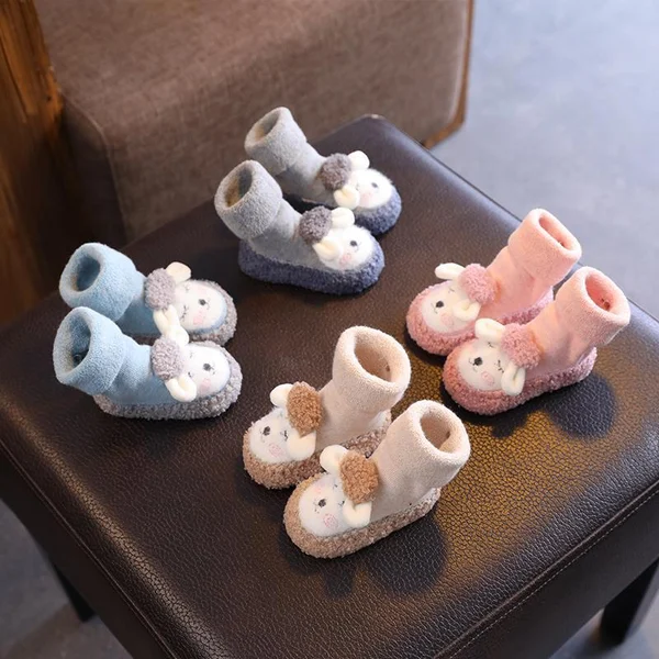 2022 Baby Cartoon Plush Cotton Toddler Shoes